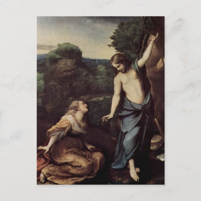 Cartão Postal Jesus com Maria após a ressurreição (Frente)