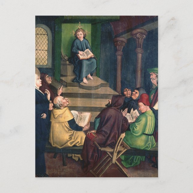 Cartão Postal Jesus com os Médicos (Frente)