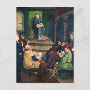 Cartão Postal Jesus com os Médicos