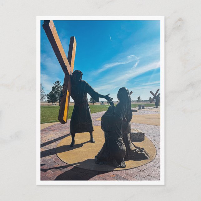 Cartão Postal Jesus constrói as mulheres de Jerusalém (Frente)