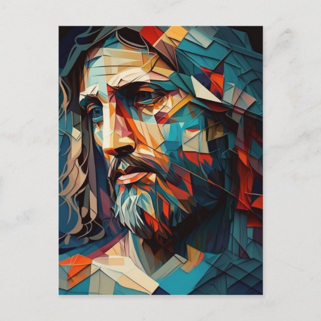 Cartão Postal Jésus Cristo cubisme (Frente)