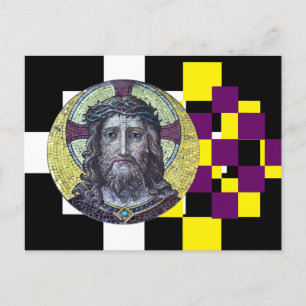 Cartão Postal Jesus Cristo e Compaixão, arte moderna / postais