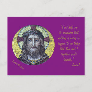 Cartão Postal Jesus Cristo e Oração "Protege-me Senhor" / post