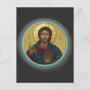 Cartão Postal Jesus Cristo Pantocrator