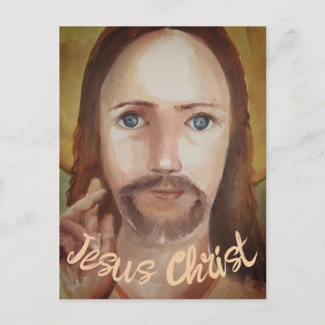 Cartão Postal Jesus Cristo Portrait (Frente)