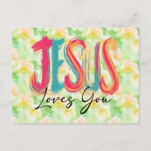Cartão Postal Jesus Cristo Te Ama