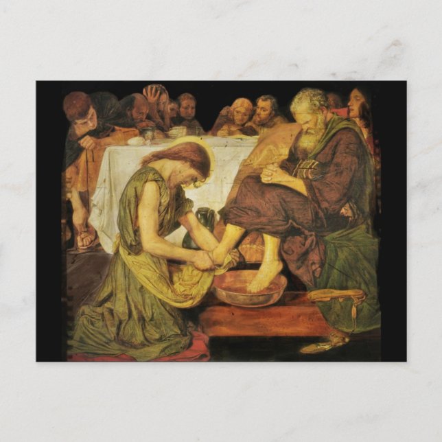 Cartão Postal Jesus Discípulo dos Pés (Frente)