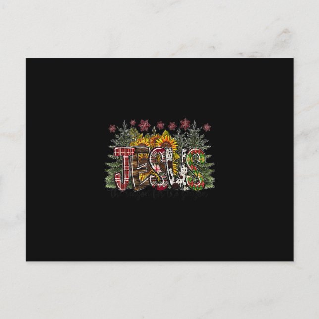 Cartão Postal Jesus É A Razão Do Natal Da Época (Frente)