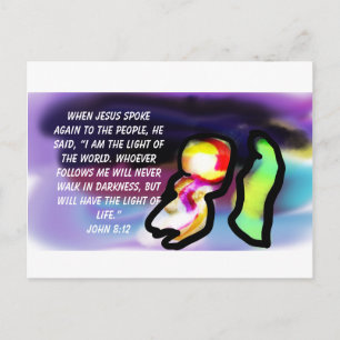 Cartão Postal Jesus é luz 