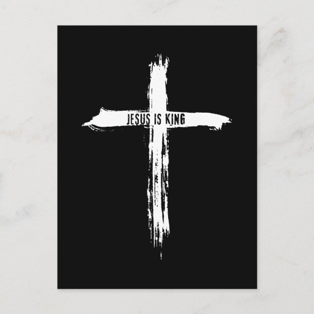 Cartão Postal Jesus é rei (Frente)