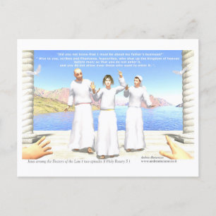 Cartão Postal Jesus entre os Doutores da Lei (dois episódios)