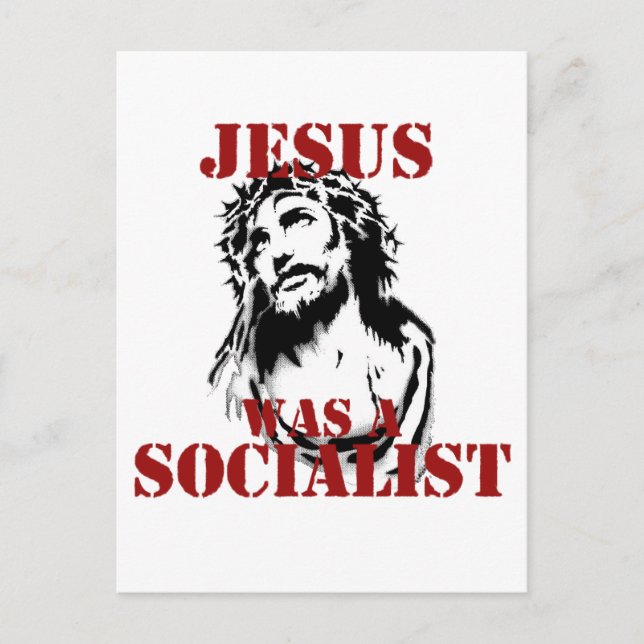 Cartão Postal Jesus era socialista (Frente)