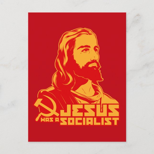 Cartão Postal Jesus era socialista (Frente)