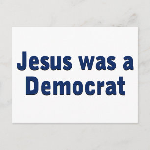 Cartão Postal Jesus era um democrata