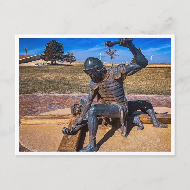 Cartão Postal Jesus está preso à cruz (Frente)