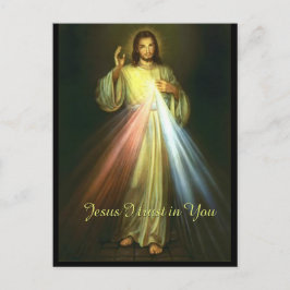 Cartão Postal Jesus, eu confio em você religioso Compaixão divin
