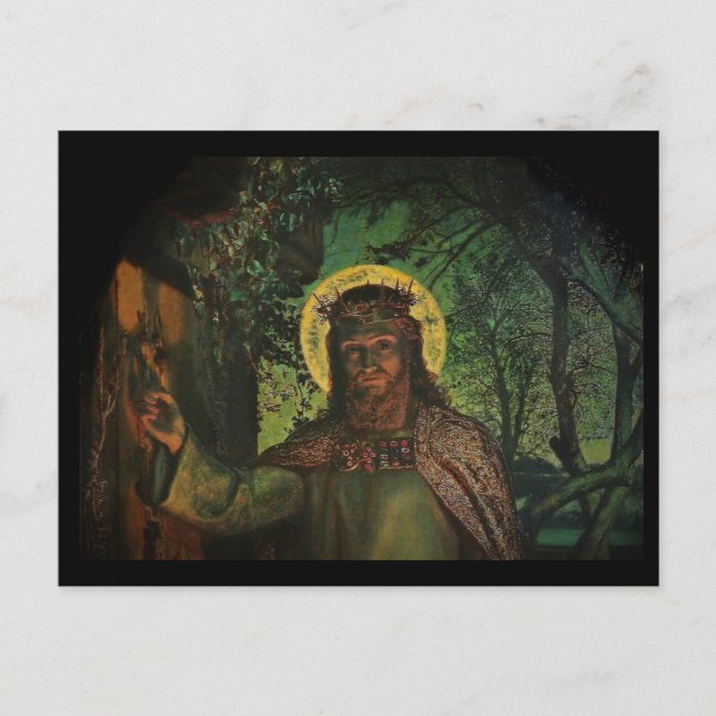 Cartão Postal Jesus fica na porta e bate-papo (Frente)