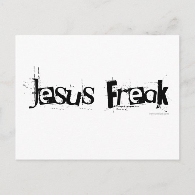 Cartão Postal Jesus Freak (Frente)