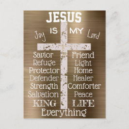 Cartão Postal Jesus Inspirador é o meu Tudo - Cristão
