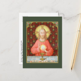 Cartão Postal Jesus Institui a Sagrada Comunhão (SAU 045)