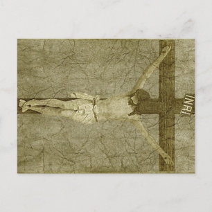 Cartão Postal Jesus na Cruz