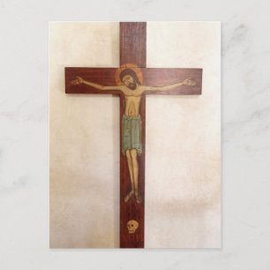 Cartão Postal Jesus na Cruz Arte