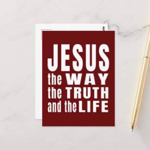 Cartão Postal Jesus O Caminho A Verdade E A Vida
