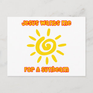 Cartão Postal Jesus quer que eu faça um raio de sol