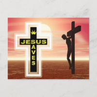 Jesus salva a imagem de crucificação