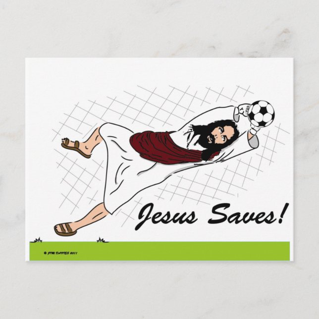 CARTÃO POSTAL JESUS SAVES! (Frente)
