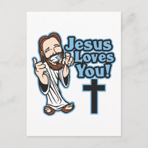Cartão Postal Jesus te ama
