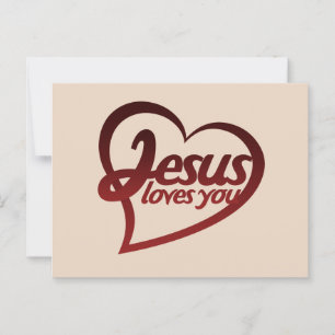 Cartão Postal Jesus te ama
