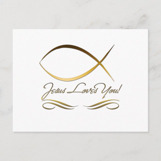 Cartão Postal Jesus te ama (Frente)