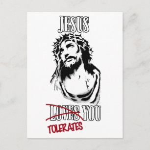 Cartão Postal Jesus Tolera-Te