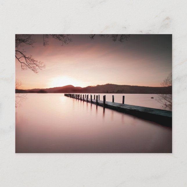 Cartão Postal Jetty no Cartão-postal Coniston (Frente)