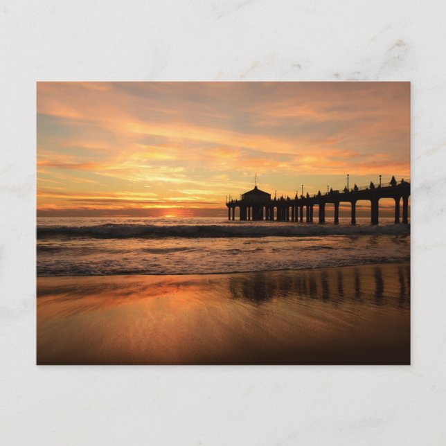 Cartão Postal Jetty no Sunset (Frente)