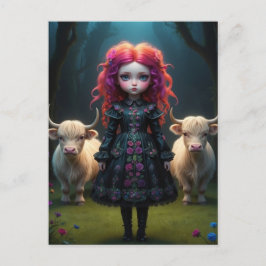 Cartão Postal Jeune fille écossaise 