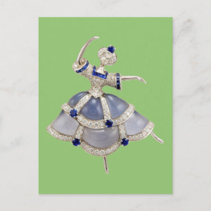 Cartão Postal Jeweled Ballerina