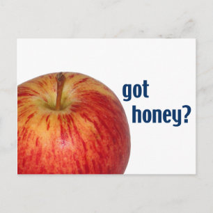 Cartão Postal Jewish New Year "got Honey?"