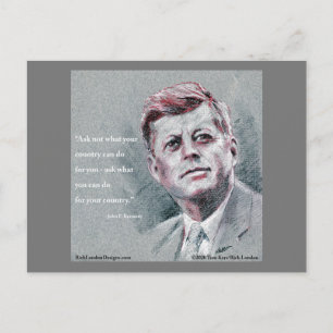 Cartão Postal JFK & Citação