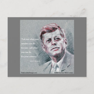 Cartão Postal JFK & Citação
