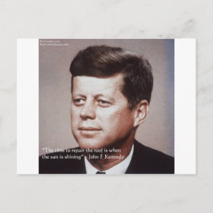 Cartão Postal JFK Repare A Famosa Citação Do Telhado