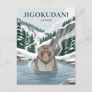 Cartão Postal Jigokudani Japão