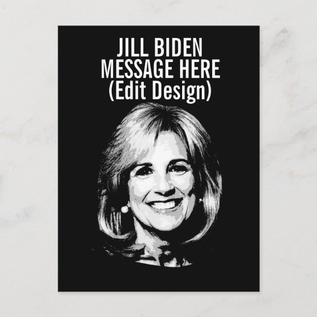 Cartão Postal JILL BIDEN Personalizado (Frente)