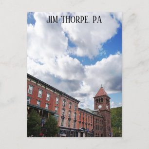 Cartão Postal Jim Thorpe Pensilvânia Skyline Viagem Photo