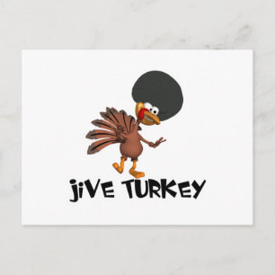 Cartão Postal Jive Turkey (expressão idiomática americana que po