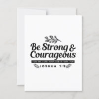 Jo 1:9 Bíblia Verso Design - Seja Forte e Corajoso
