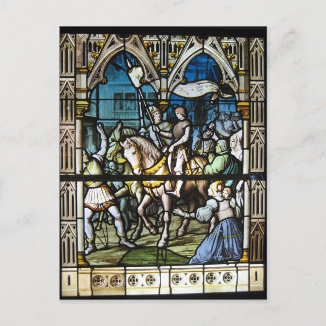 Cartão Postal Joan em Orleans (Frente)