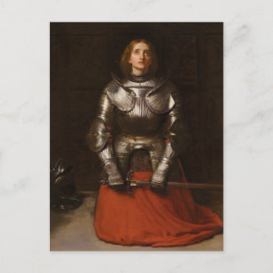 Cartão Postal Joan of Arc. 1865 por John Everett Millais