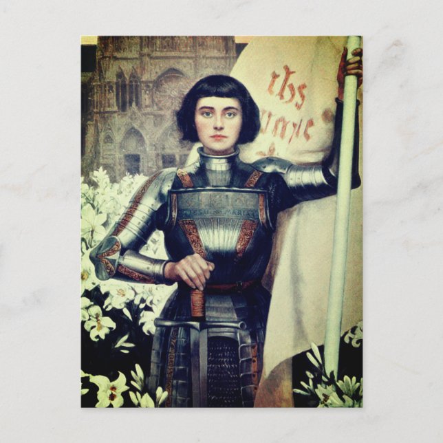Cartão Postal Joan of Arc (ilustração Albert Lynch) (Frente)